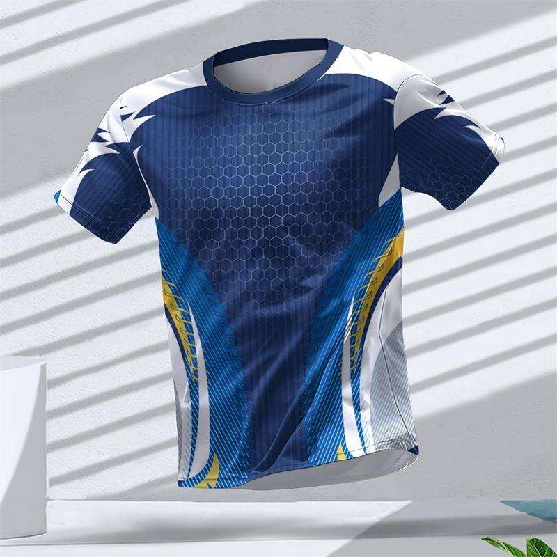 Table Tennis Shirt - T-shirt Sportiva da Uomo con Stampa