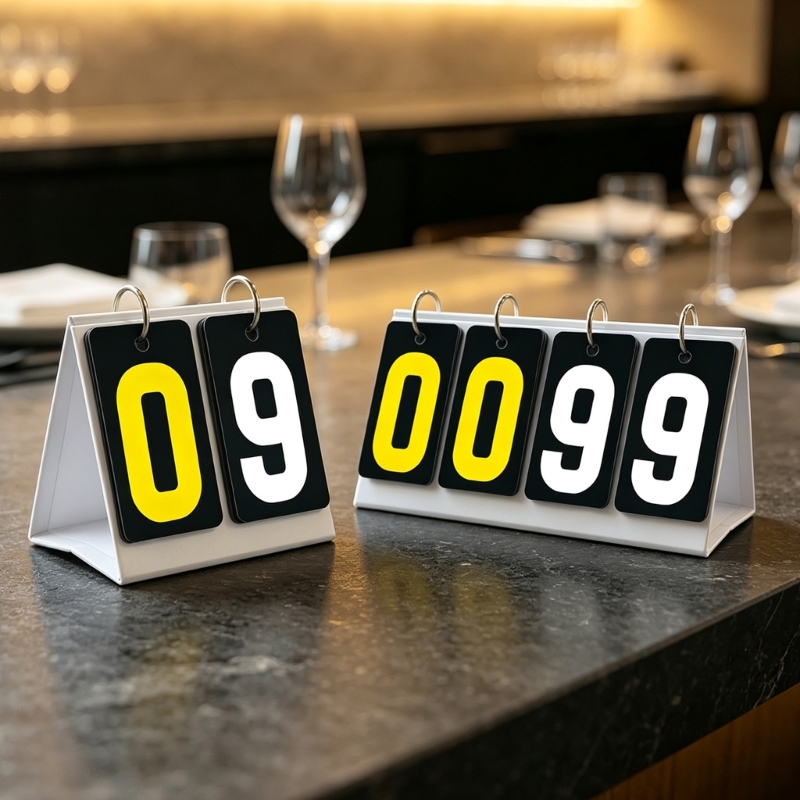 Table Tennis Scoreboard - Tabellone segnapunti manuale per stecca sportiva