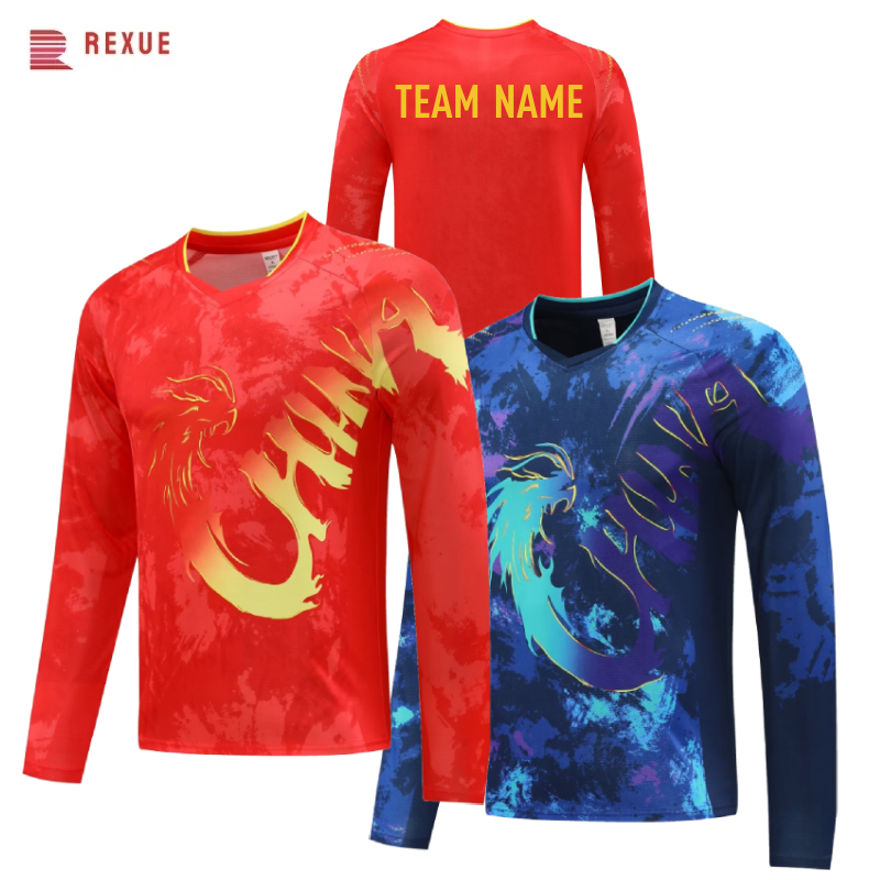 Table Tennis In Chinese - China Dragon camicia da ping pong