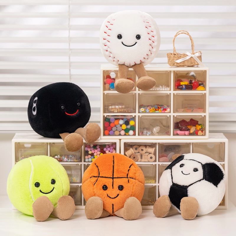 Table Tennis Movie - 14CM palla sorridente bambola di peluche