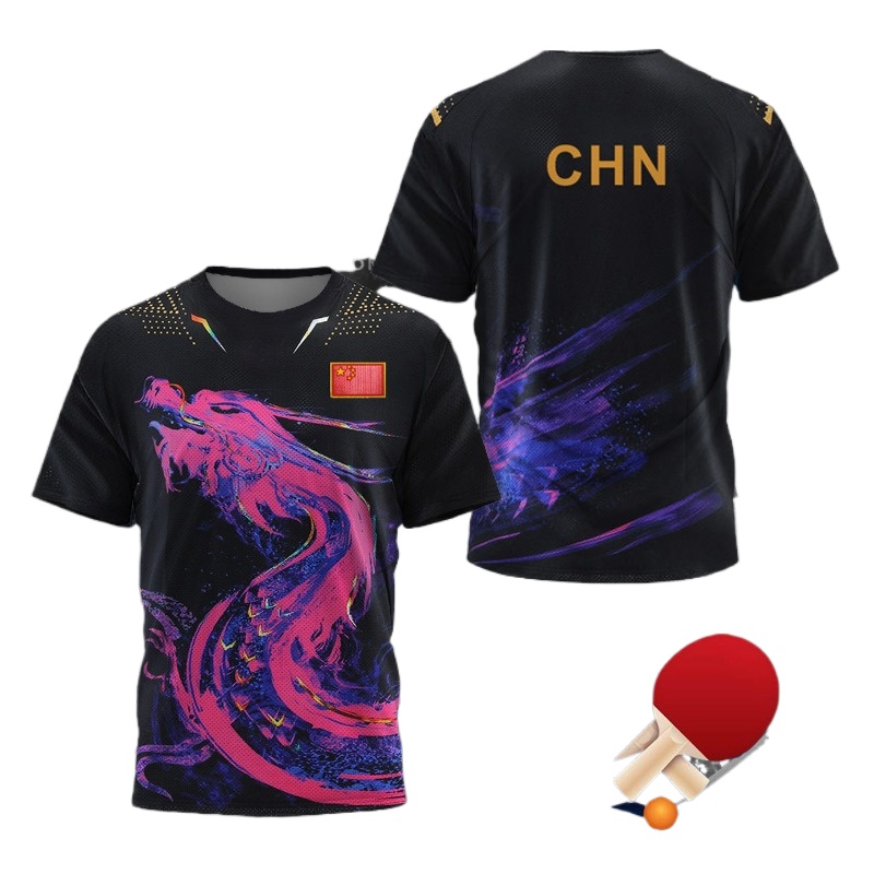 T-shirt da ping pong con stamp - Table Tennis In Chinese recensione e prezzo